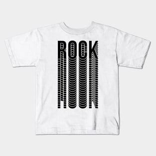 rock black design logo Kids T-Shirt